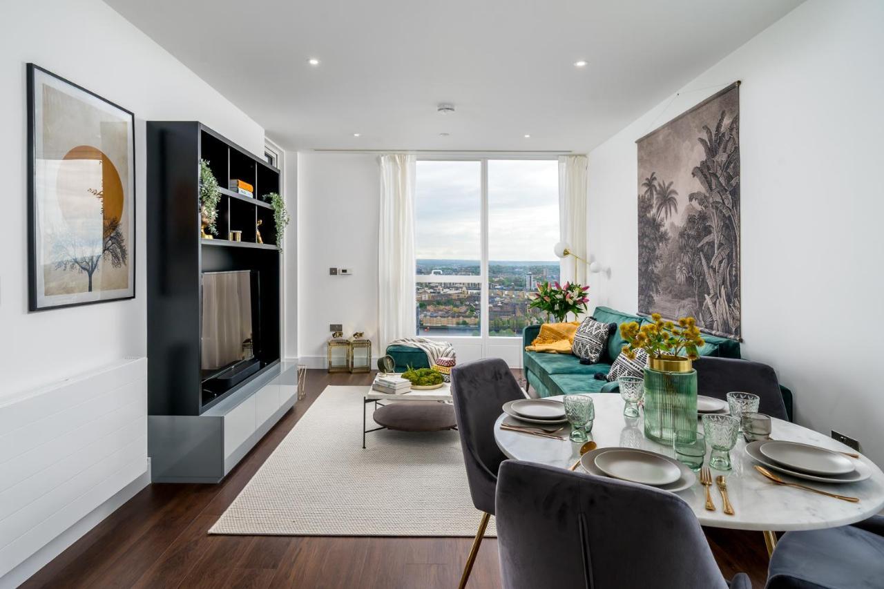 Luxurious Spacious 2Bed Suites Skyline River Views By Canary Wharf London Exterior photo