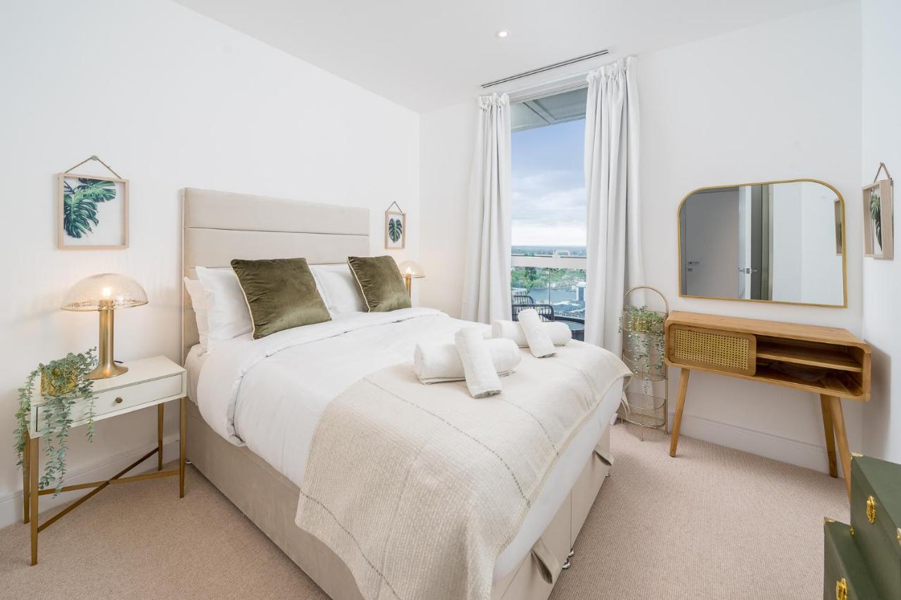 Luxurious Spacious 2Bed Suites Skyline River Views By Canary Wharf London Exterior photo