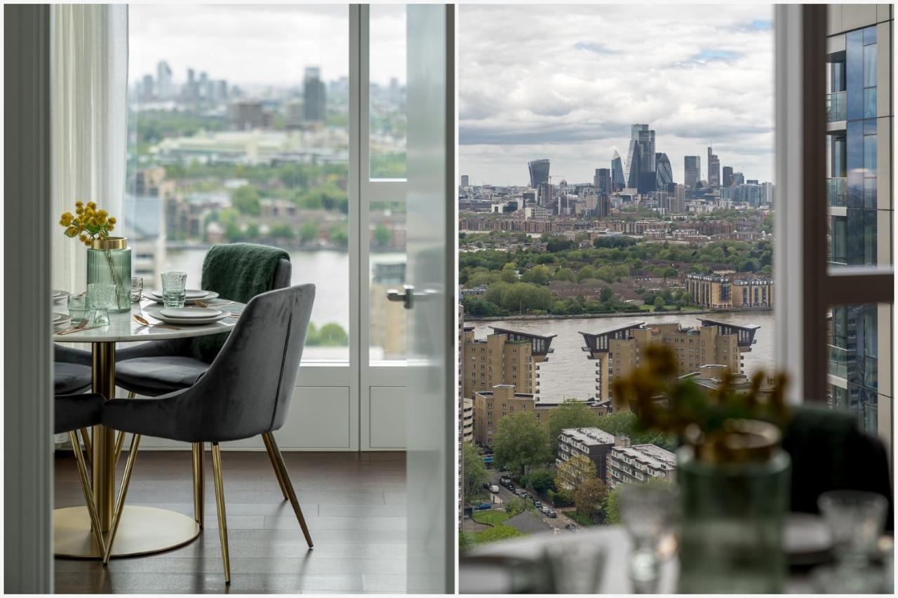 Luxurious Spacious 2Bed Suites Skyline River Views By Canary Wharf London Exterior photo