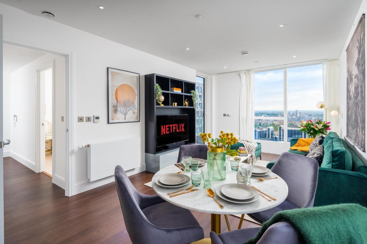 Luxurious Spacious 2Bed Suites Skyline River Views By Canary Wharf London Exterior photo
