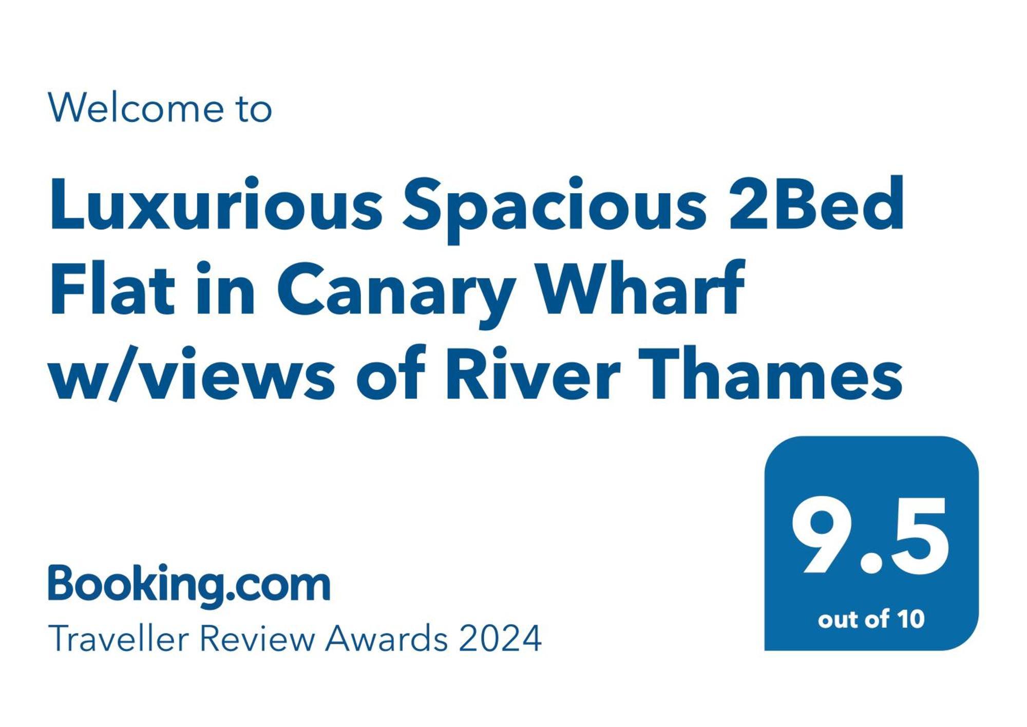Luxurious Spacious 2Bed Suites Skyline River Views By Canary Wharf London Exterior photo
